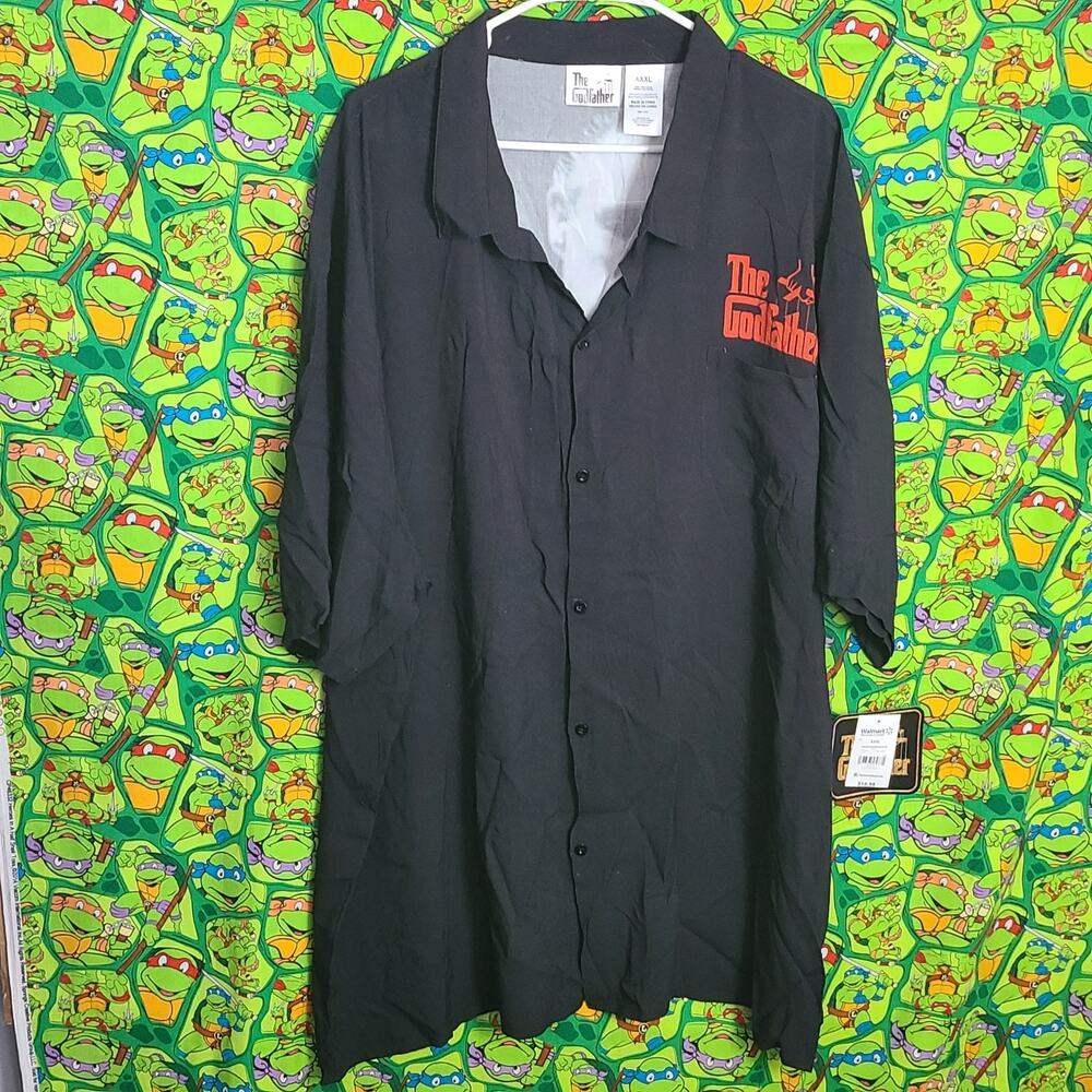 The Godfather Rayon Button Shirt Size XXXL New
